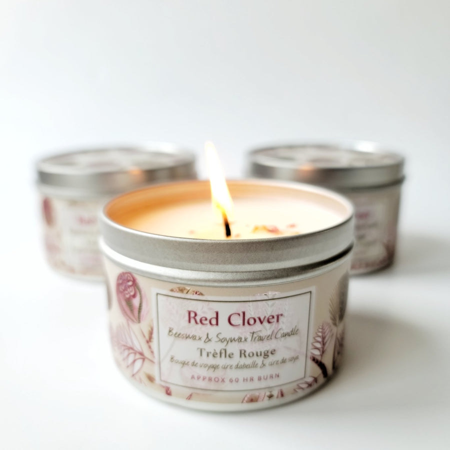 Red Clover Candle-"IMPERFECT"