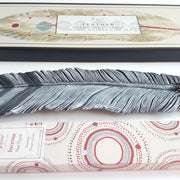 Ceramic Feather Incense Holder Gift Set